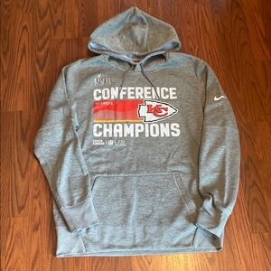 Nike Kansas City Chiefs conference champions hoodie. Size L